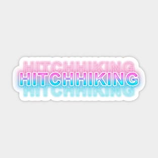 Hitchhiking Sticker